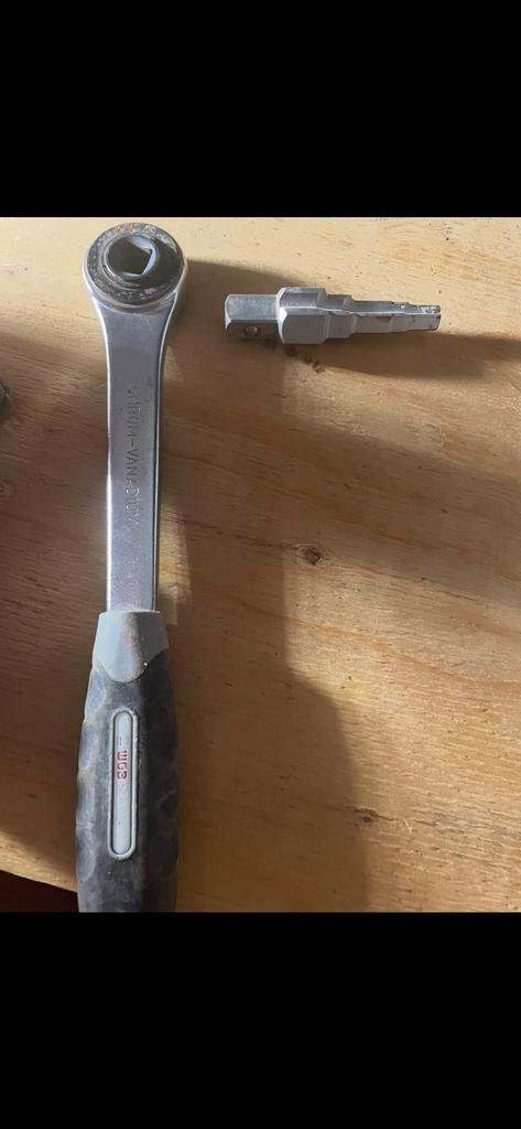 Staartstuksleutel met ratel, Doe-het-zelf en Verbouw, Gereedschap | Handgereedschap, Gebruikt, Ophalen of Verzenden