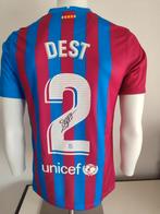 Gesigneerd Barcelona shirt door Sergiño Dest met Icons COA, Verzamelen, Sportartikelen en Voetbal, Ophalen of Verzenden, Nieuw