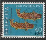 Zwitserland 1973 998 Pro Patria 40c, Gest, Postzegels en Munten, Postzegels | Europa | Zwitserland, Ophalen of Verzenden, Gestempeld