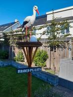 Geboorte broedplaats of landingsplaats ooievaarsnest, Ophalen, Gebruikt, Geboortebord