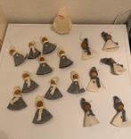 Vilt Engeltjes met Houten Kopje - Kerstboom Decoratie, Diversen, Kerst, Ophalen, Zo goed als nieuw