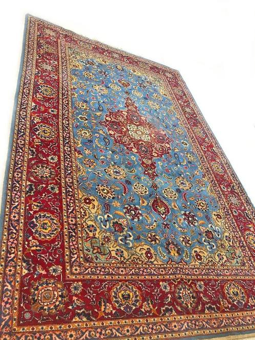 Perzisch tapijt handgeknoopt Keshan Oosters vloerkleed 335 x, Huis en Inrichting, Stoffering | Tapijten en Kleden, Gebruikt, 200 cm of meer