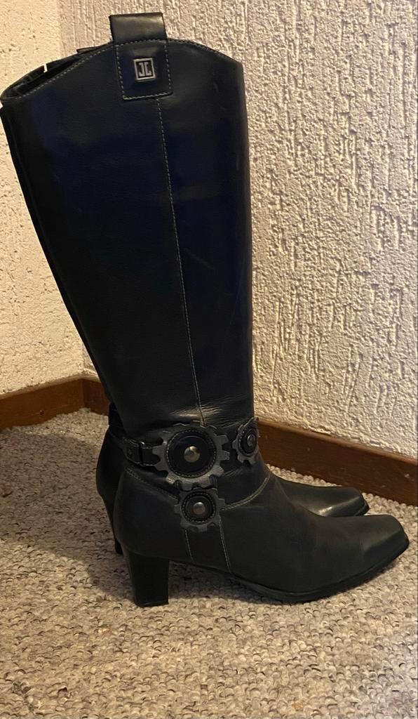 Luxe antraciet laarzen, maat 36.5, nieuwstaat!, Kleding | Dames, Schoenen, Zo goed als nieuw, Hoge laarzen, Grijs, Verzenden