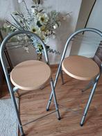 2 bar sta tafel krukjes, Huis en Inrichting, Krukjes, Ophalen, Zo goed als nieuw, Hout
