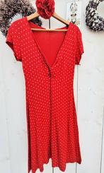 Rode polkadot jurk L merk realize, Kleding | Dames, Ophalen of Verzenden, Gedragen, Rood