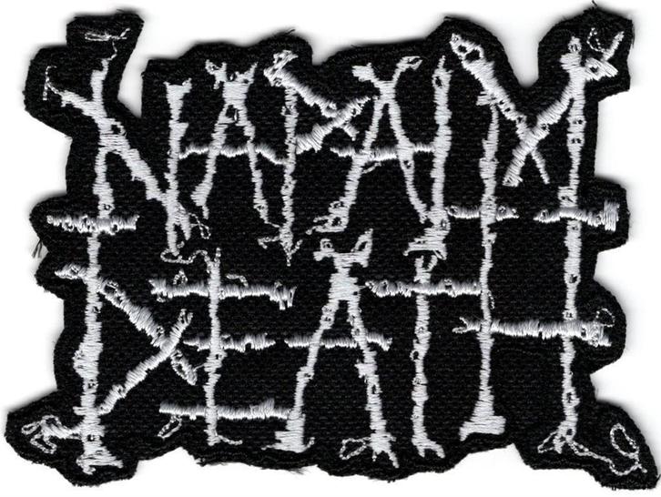 Napalm Death stoffen opstrijk patch embleem, Verzamelen, Muziek, Artiesten en Beroemdheden, Nieuw, Kleding, Ophalen of Verzenden