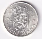 2 1/2 Gulden 1960 ruim Zeer fraai, Koningin Juliana, Verzenden, Zilver, Losse munt