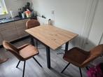 Uitschuifbare Tafel - 80x80/120x80 cm, Huis en Inrichting, Tafels | Eettafels, Ophalen, Rechthoekig, 50 tot 100 cm, 50 tot 100 cm
