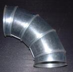 Bocht 90 Graden Met flens Metaal Gegalvaniseerd Nieuw, Ophalen, Nieuw, Ventilator en Afzuiger
