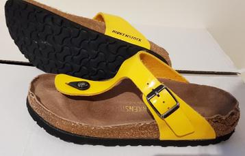 Birkenstock slippers geel madrid maat 37 dames schoenen beschikbaar voor biedingen