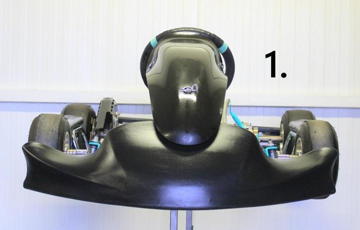 Formula K Monster EVO3 rollende chassis 3 stuks, Sport en Fitness, Karting, Gebruikt, Kart, Ophalen