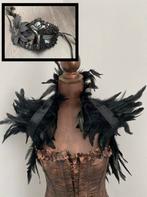 Set Veren kraag en masker zwart, Ophalen of Verzenden, Nieuw, Carnaval