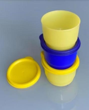 Tupperware Set Snack Cups, 3x 110 ml, NIEUW 