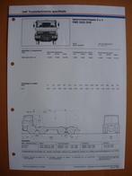 DAF FMD 2500 DHS Technische Specificatie Folder 1984 – 8x4, Ophalen, Zo goed als nieuw, Overige merken, DAF