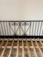 Stijlvol zwart metalen bedframe, Ophalen, Gebruikt, 90 cm, Eenpersoons