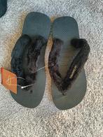 Havaianas Fluffy slippers zwart 37/38 nieuw met kaartje, Kleding | Dames, Schoenen, Slippers, Zwart, Nieuw, Ophalen of Verzenden