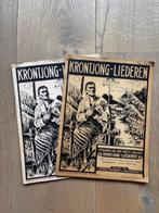 Krontjong-Liederen oude Indische muziekbladen, ca. 1940-50, Ophalen of Verzenden, Gelezen
