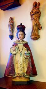 Kindje Jezus van Praag Antiek gips 75 cm hoog 42 cm breed ., Antiek en Kunst, Antiek | Religie, Ophalen of Verzenden