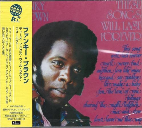 Funky Brown – These Songs Will Last Forever. NEW CD, Cd's en Dvd's, Cd's | R&B en Soul, Gebruikt, Soul of Nu Soul, 1960 tot 1980