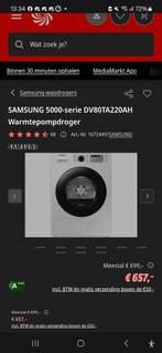 Samsung DV80TA220AH 8kg Warmtepompdroger - 5000 Serie, Ophalen, Zo goed als nieuw