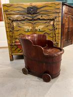 Antieke Oosterse Kinderstoel op Wielen, Antiek en Kunst, Ophalen of Verzenden