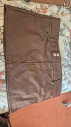 Bruine Leren Rok - H&M Divided Maat 42, H&M, Bruin, Maat 42/44 (L), Ophalen of Verzenden