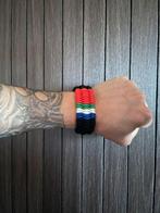 Handmade Maluku brede armband, Sieraden, Tassen en Uiterlijk, Ophalen of Verzenden, Nieuw, Zwart, Overige materialen
