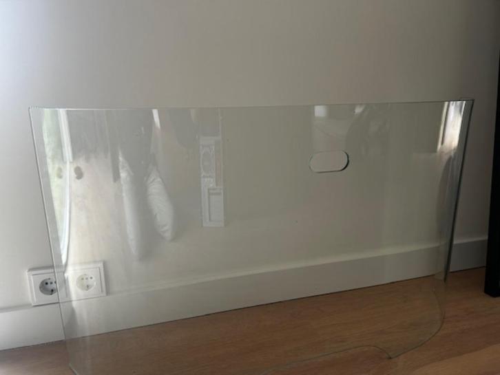 Glazen openhaardscherm XXL, Huis en Inrichting, Haarden, Zo goed als nieuw, Houthaard, Ophalen