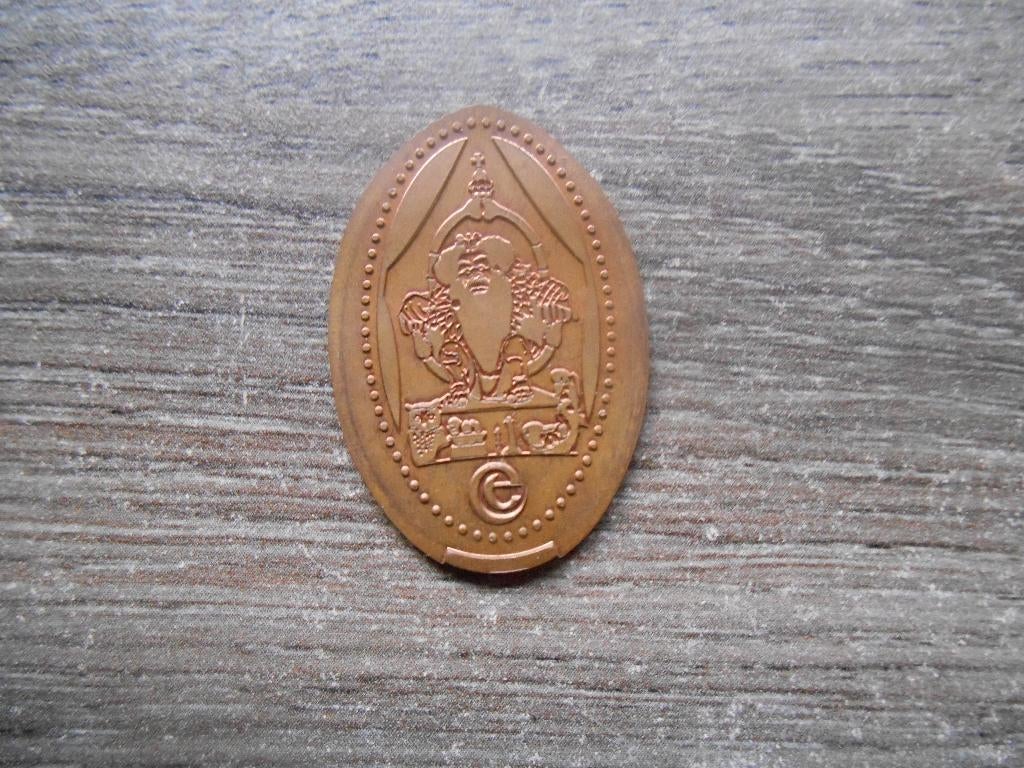 Pressed pennie Efteling Trollenkoning Pressed penny, Postzegels en Munten, Penningen en Medailles, Overige materialen, Nederland