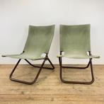 Set Vintage Tuinstoelen, Tuin en Terras, Ophalen, Zo goed als nieuw, Metaal