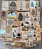 Kerststempels, Hobby en Vrije tijd, Stempelen, Ophalen of Verzenden, Gebruikt, Houten stempel