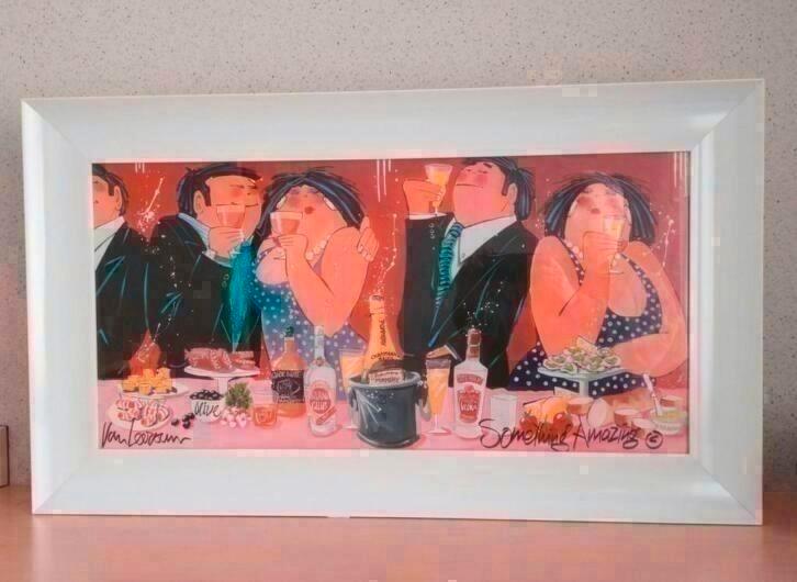Van Leersum - Dikke Dames - Something Amazing - 96 x 56 cm, Antiek en Kunst, Kunst | Litho's en Zeefdrukken, Ophalen of Verzenden