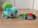 Pokemon Bulbasaur clip 'n' carry poke ball riem + knuffel, Ophalen of Verzenden, Zo goed als nieuw