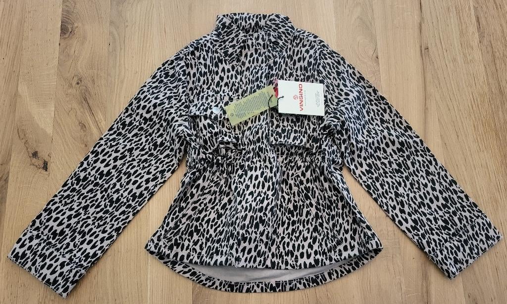 Nieuw! Vingino zomerjas, bruin/zwart, maat 110, Kinderen en Baby's, Kinderkleding | Maat 110, Meisje, Nieuw, Ophalen of Verzenden
