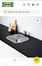 Inbouwspoelbak 46x40 roestvrijstaal 2x, Huis en Inrichting, Ophalen, Minder dan 50 cm, Nieuw, Minder dan 100 cm