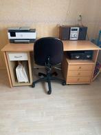 Bureau met ladekastjes en stoel, Ophalen, Gebruikt, Bureau