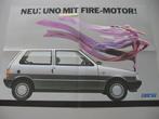 FT 645 neu, FIAT UNO mit FIRE-MOTOR!, poster / uitvouwfolder, Ophalen of Verzenden, Zo goed als nieuw, Overige merken