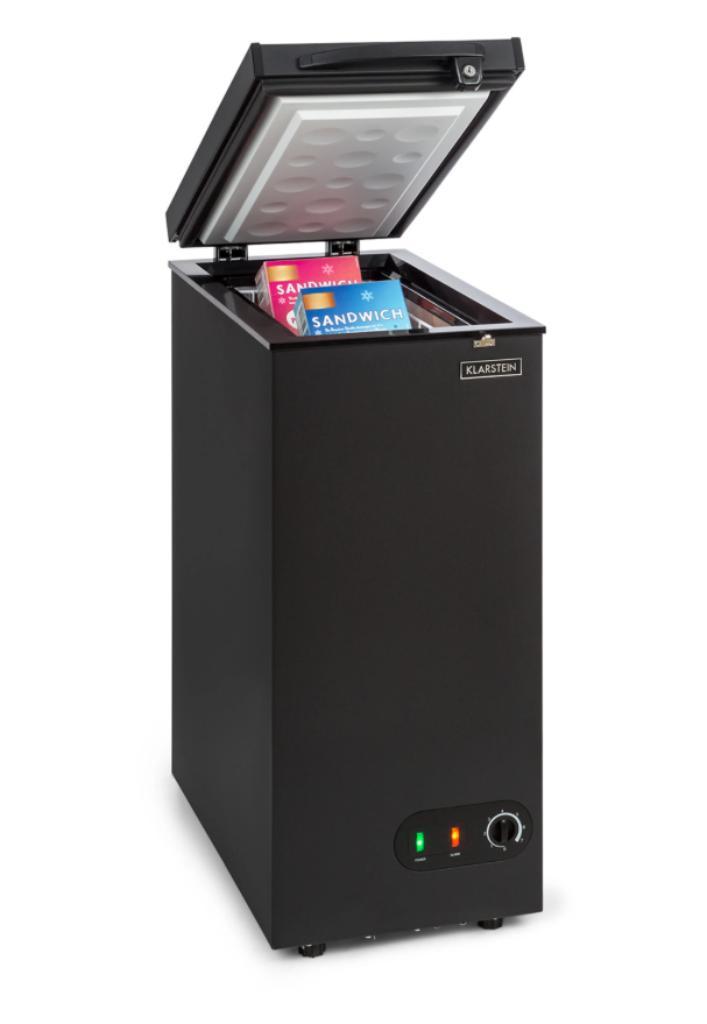 Smalle Premium Vriezer (IceBlokk 50 - Klarstein), Witgoed en Apparatuur, Vriezers en Diepvrieskisten, Zo goed als nieuw, Vrijstaand