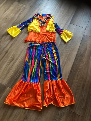 Hippie/disco verkleedpak maat 164 let op!! beschikbaar voor biedingen