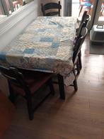 Eethoek tafel met 4 stoelen, Huis en Inrichting, Tafels | Eettafels, Ophalen, Gebruikt, 100 tot 150 cm, 50 tot 100 cm