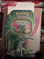 Pokemon Paradox Tin - Iron Leaves ex, Ophalen, Nieuw, Overige typen, Foil