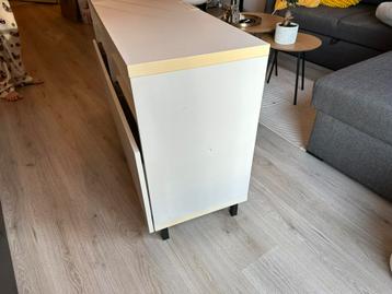🤶 Witte IKEA BESTA kast met 2 lades (120x40x74) - afbeelding 5