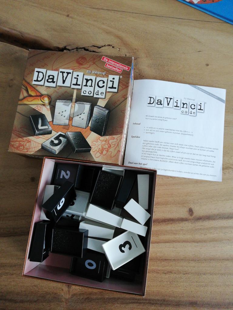DaVinci code, legspel, Hobby en Vrije tijd, Gezelschapsspellen | Overige, Een of twee spelers, Ophalen of Verzenden, Zo goed als nieuw