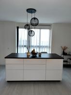 Kookeiland Keuken met Bar - Nieuw van Ikea Zwart Wit, Huis en Inrichting, Keuken | Complete keukens, Ophalen, Wit, Overige typen
