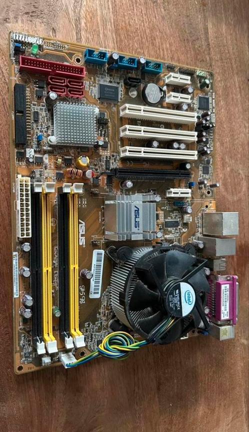 ASUS P5B moederbord incl. CPU en cooler socket 775, Computers en Software, Moederborden, Zo goed als nieuw, DDR2, Ophalen of Verzenden