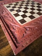 Houten Schaakbord/Backgammon Set, Een of twee spelers, Ophalen, Gebruikt, Reisspel