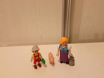 Playmobil 5514 moeder met zoon en varken compleet  beschikbaar voor biedingen