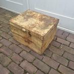 Oude metalen kist koffer, Minder dan 50 cm, Minder dan 50 cm, Gebruikt, Ophalen