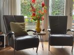 Molinari stoelen, Leer, Modern, strak, 75 tot 100 cm, Zo goed als nieuw