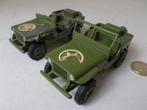 1975 Dinky Toys 615 U.S. JEEP (Opknappers) 2 x in 1 koop!